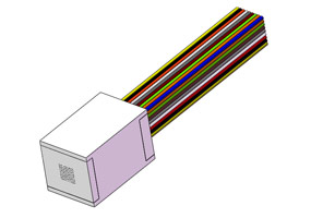 The Working Principle of the Fiber V-groove Array