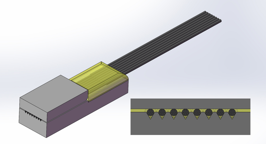 MCF Fiber Array